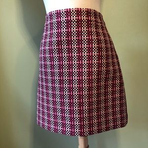 Ann Taylor Multi Color Plaid Skirt